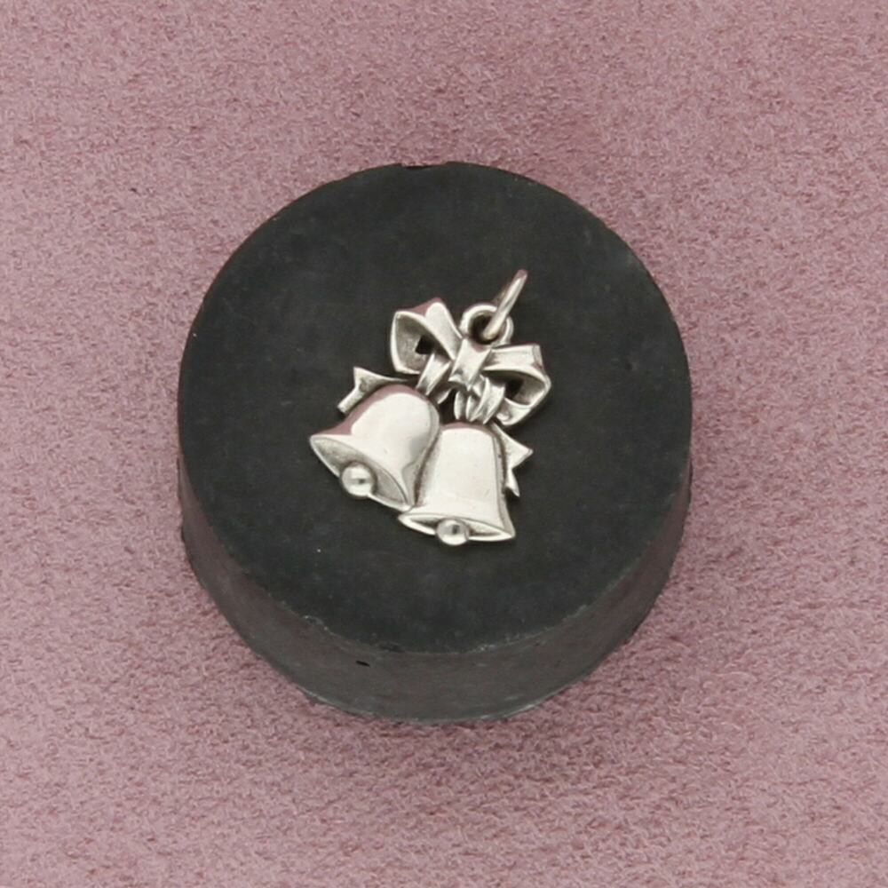 james avery sterling silver retired christmas or wedding bells charm pendant